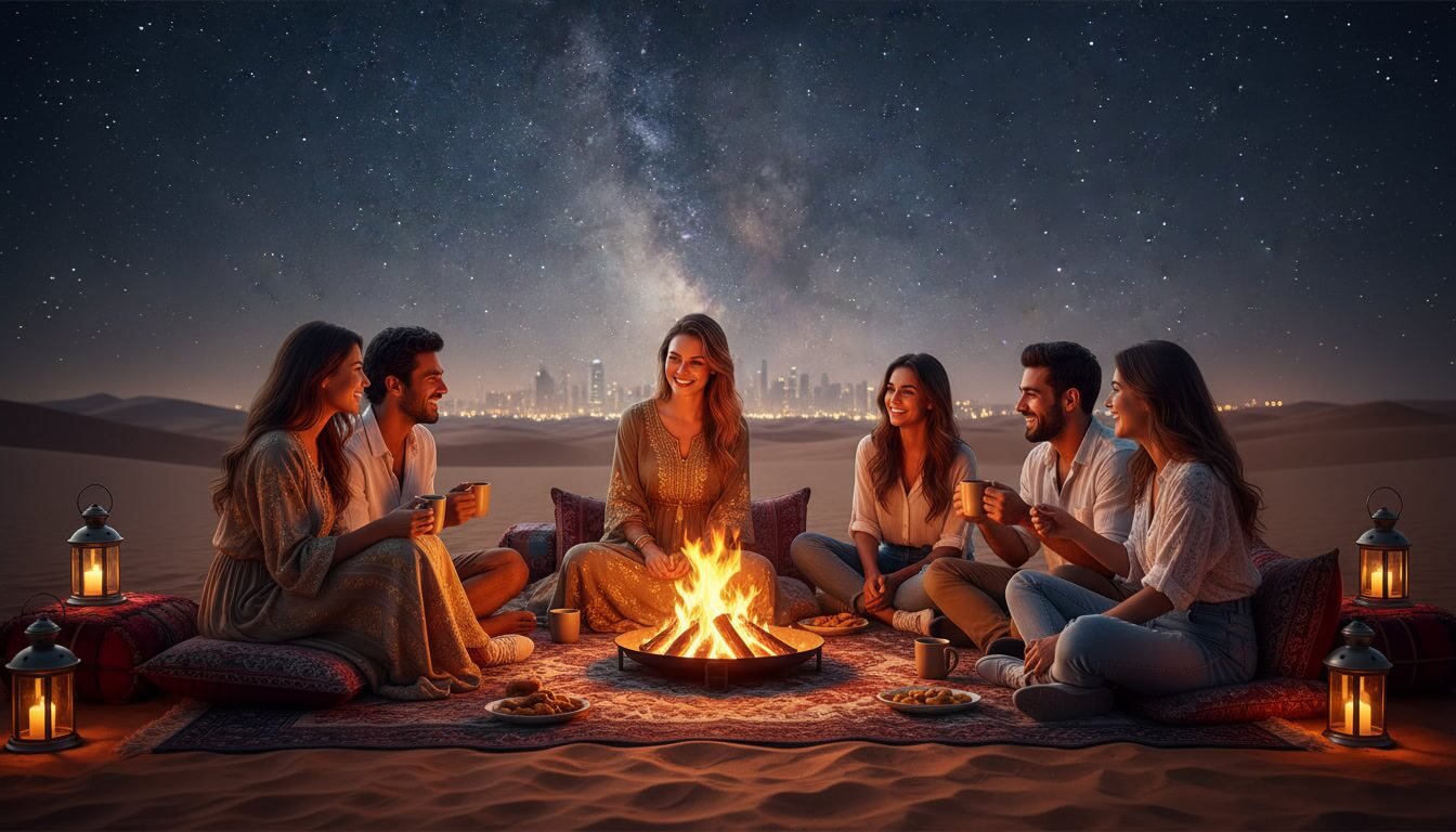 Desert nightlife in Dubai